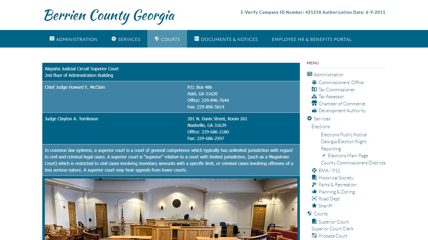 Superior Court – Berrien County Georgia